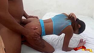 Anal profundo com enteada magra