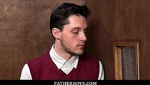 Twink Catholic Boy Ryland Kingsley Fucked By Redhead Priest Dacotah Red During Confession