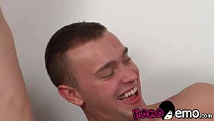 Emo Euro Gay Young Men in Foursome Action