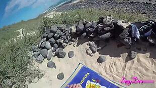 Sexydeas Beach Doggystyle POV Ass Shaking Bent Over Cum On Ass