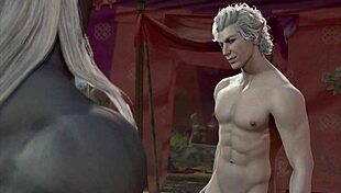 Baldur's Gate 3 naked playthrough features Astarion's gay sex scenes with monster penis and ass fantasy