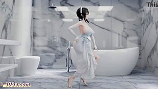 Azur lane zheng hai 3d chinese comic vam nude dance tiktok style mmd pure dance (3d adult anime)