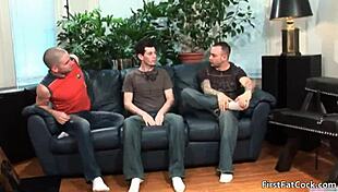 aiden blue experiences his first big gay blowjob and fucking.