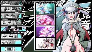 Дикий хентай групповуха разворачивается в 3D игре с футанари и кремпаем