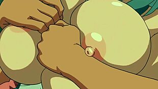3D animated teen gets gang banged by big cocks