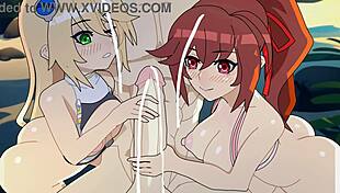 Bold Beach Episode with Wild Blazblue Hentai Action. Uncensored Outdoor 3D Cartoon Fun!