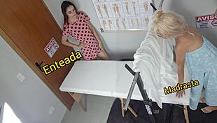 Stepmom Takes Stepdaughter to Naughty Gyno Exam in Anime