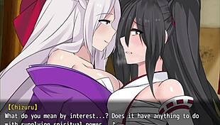 Shrine Maiden Honoka's Bound Masturbation Adventures in Battle