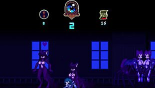 Playing haunted hump house with monster cocks 😈