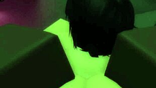 Srce mi bije, ko gledam to gejevsko kurbo iz Roblox, ki te cucka v 3D porn kompilaciji