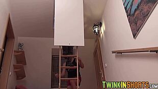 does this young butt lover massage his friend before raw fucking?