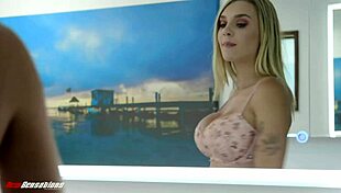 Stepsis gabbie carter's perfect big tits drive her stepbro wild he cannot resist 😍