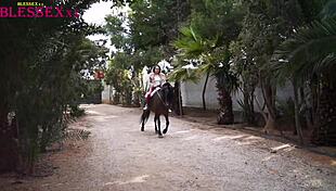 Riding Cowgirl On Ranch With Licking And Cunilingus