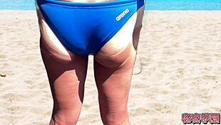 do you like cocks and buttocks sticking out of your swimsuit masturbation handjob ejaculation secret school