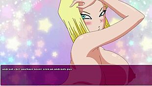 Android 18 slutty sex with trunks wet deep pussy