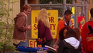 Tania Saulnier is a sexy blonde in the shower, nude and bathing.