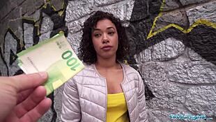 Public Agent's Rock Paper Scissors Game Turns Into Outdoor Cowgirl Fuck