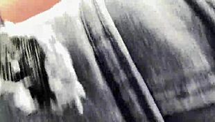 Outdoor sex in the park during winter, babe moaning loud with natural tits!