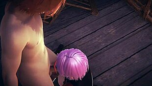 i watched tanami in cosplay gettin blowjob an fucked in da tavern, uncensored hentai with cum an futanari lick!