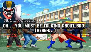 Hentai mugen brian battler and kim dong hwan meets power girl and raven in an intriguing game scenario