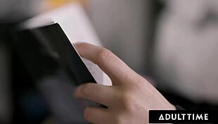 Teen watches Aidra Fox and Kristen Scott in private intimate scene