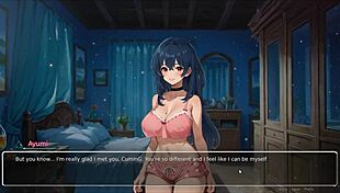 bluring the walls romance hentai game ep 4 exhibitionist gf confess, fat curvy tits in sexy outfit