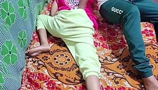 Desi girl gets bangles from devar in homemade video