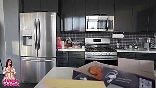 I ride monster cock cowgirl with big natural tits bouncing