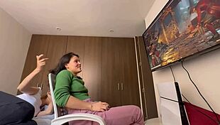 Hey, leave that play, I want you to fuck me, you're my favorite lesbian cousin!