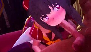 konosuba the animation in 3d cartoon style