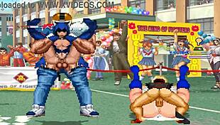 Hentai mugen brian battler and kim dong hwan meets power girl and raven in an intriguing game scenario