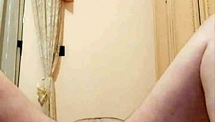 insane gay guy uses extreme inflatable plug and self-fists his fat ass