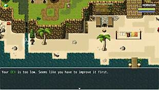 Teen beauty in sexy outfit strips naked in public bath harem game