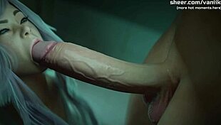 Damn! 18yo Petite Redhead in Wild Public Restroom Threesome