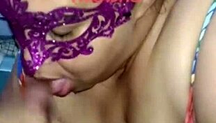 watch this bbw prostitute jerking off and milking the cock