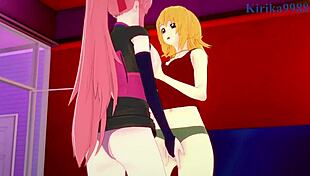 Cagalli, Lacus, Suzette, Miorine Intense Lesbian Hentai Play