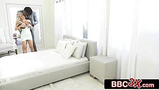 stunning hungarian blonde with perfect body rims and fucks her bbc lover hard