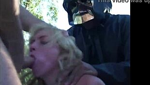 Hot Blonde Teen In Public Orgy Tease