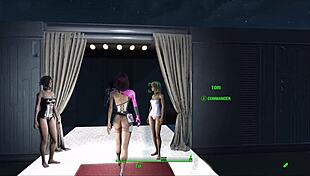 fallout 4 meets cyberpunk 2077 in sexy fashion hentai