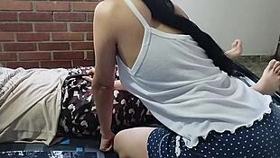 My cheating stepmom swallowed my cum after sucking me 😏