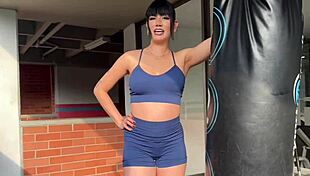 Intense Anal With Workout Brunette