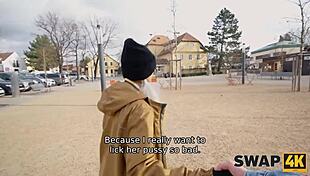 Unbelievable! Morning coffee turns into steamy threesome with Olivia Sparkle and Veronica Leal