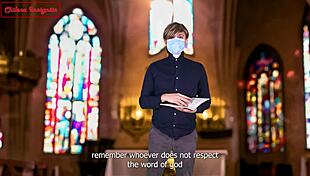 sinful nun rides boss in roleplay, getting cum on tits