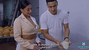 Baker fills ass with cum