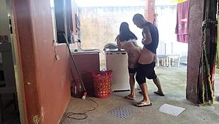 my wife left and the maid couldn’t resist my hard dick, oops