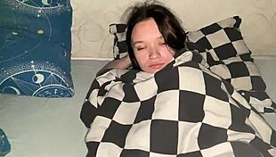 in pov, i bought movie tickets for my parents just to fuck my stepsister on the bed, slapping her ass and making her scream with natural tits