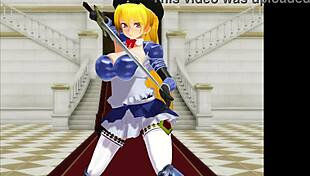 Anime babe Maxine Helena Price submits to BBC with wild squirting