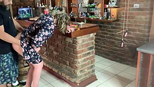 Hot milf upskirt tease