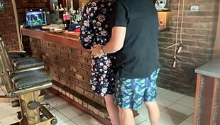 Hot milf upskirt tease