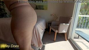 i watch my wifey try on different panties, her ass looks so good